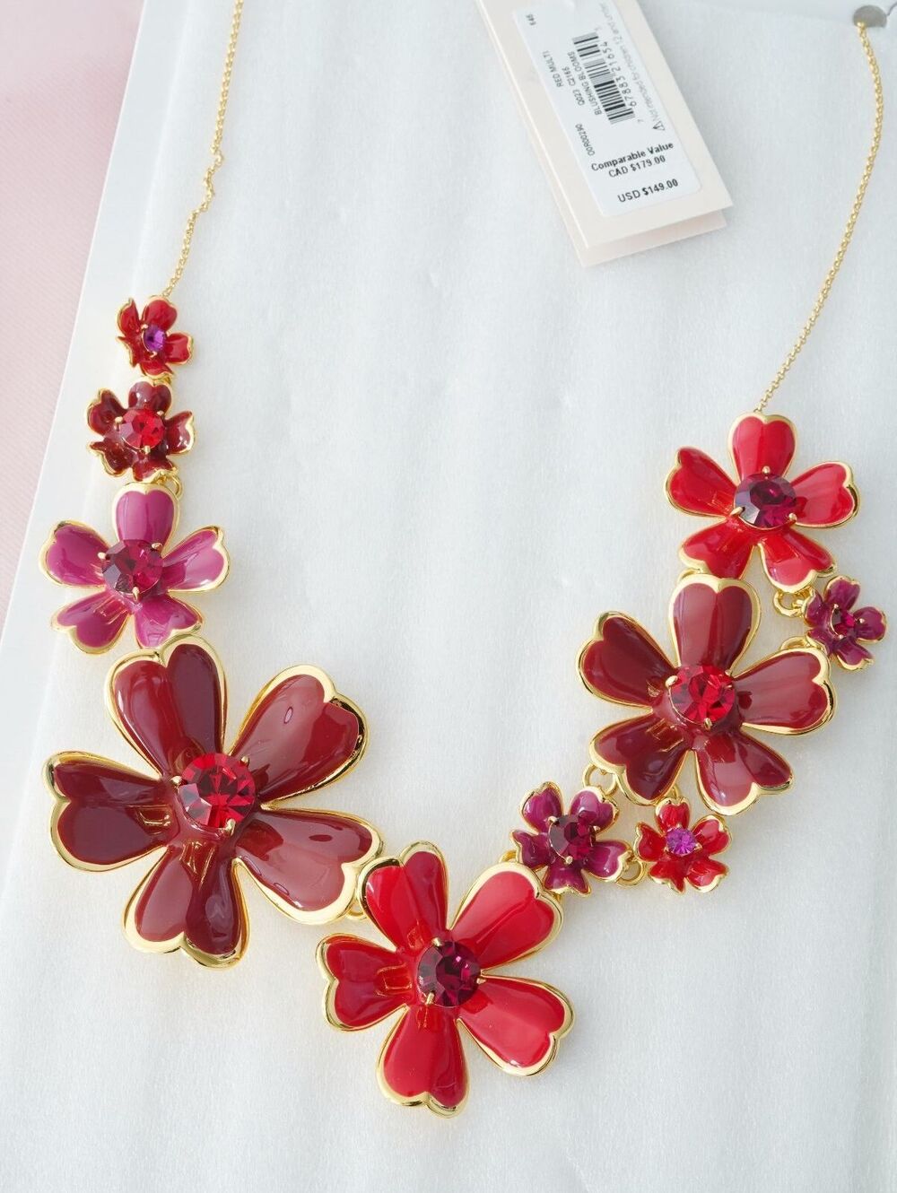 Kate Spade Blushing Blooms Statement Necklace